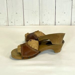 Montego Bay Club leather slip on sandals